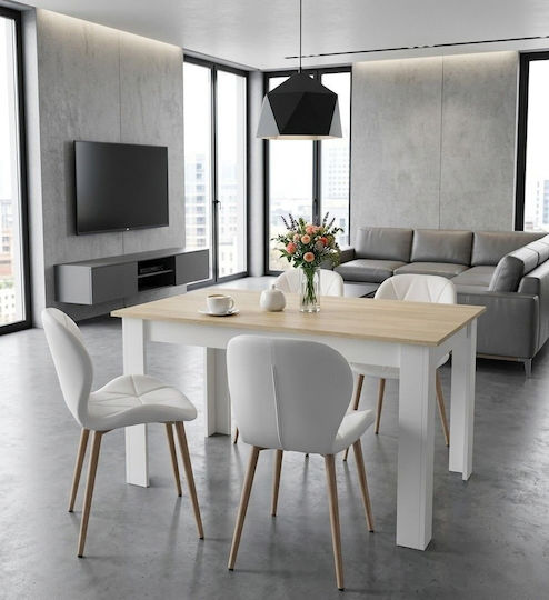 Kitchen Chairs With Artificial Leather Upholstery White 2 Pieces 61x52x41cm