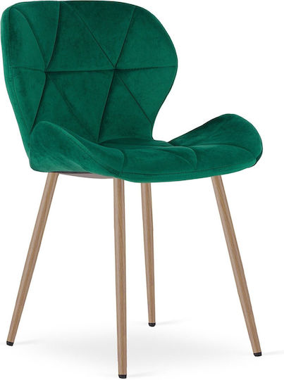 Ess- und Küchenstühle Samt Grüne 2 Stück 61x52x41cm