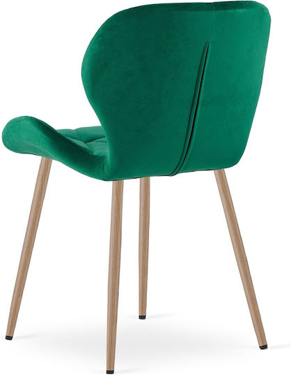 Ess- und Küchenstühle Samt Grüne 2 Stück 61x52x41cm