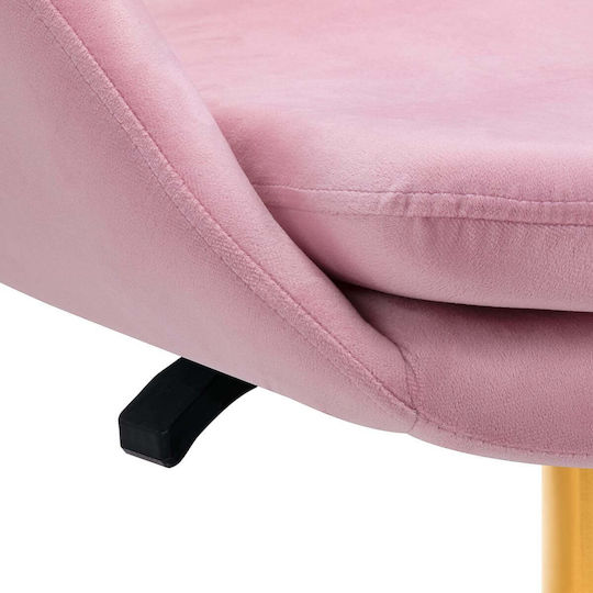 Samt Ess- und Küchenstuhl Rosa