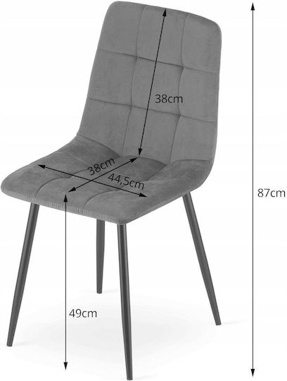 Velvet Blue Dining Chair