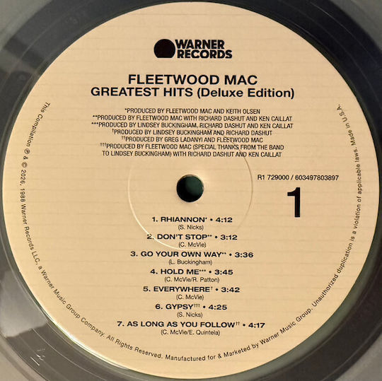 Fleetwood Mac Greatest Hits Deluxe Edition Vinyl