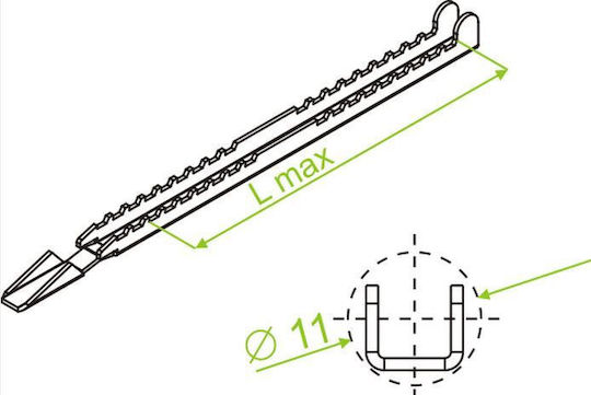 Baks Pwt130 Kabelmanagement Clip 130mm 731113