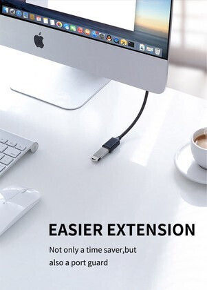 Cabletime USB 3.0 Кабел USB-A Мъжки - USB-A Женски Черен 2m CT-C160-U3-AMAFN