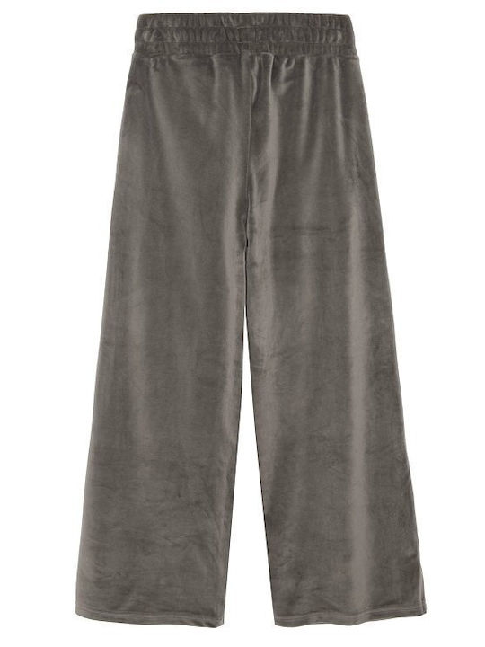 Kids Tracksuit Pants With Top Brown