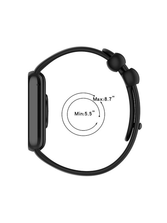 Redmi Watch 6 Watch 5 Watch 4 Xdfind Monochrome Black Buckle Watch Strap Silicone Light Grey