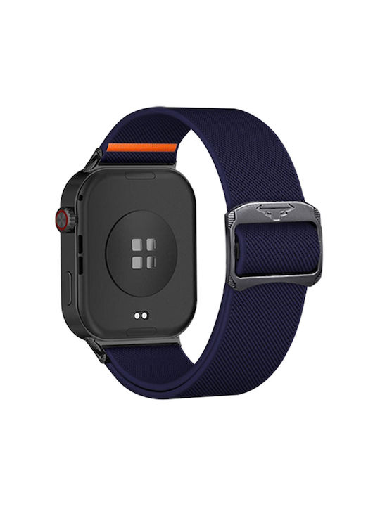 Xiaomi Band 10 Pro Redmi Watch 6 5 Bull Bead Buckle Elastic Nylon Watch Band Dark Blue Xiaomi Band 10 Pro Redmi Watch 6 5 Bull Bead Buckle Elastic Nylon Watch Band Dark Blue