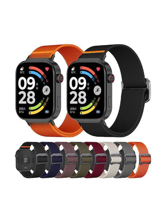 Xiaomi Band 10 Pro Redmi Watch 6 5 Bull Bead Buckle Elastic Nylon Watch Band Dark Blue
