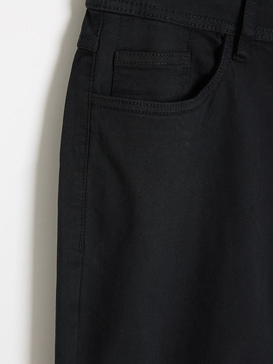 Kais 264 Мъжки Панталон Джинс Regular Tapered Fit Черен