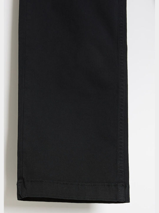 Kais 264 Мъжки Панталон Джинс Regular Tapered Fit Черен