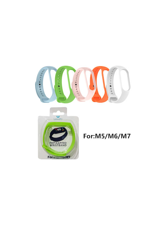 Leewello Silicone Wearable Strap Light Blue M5 M6 M7