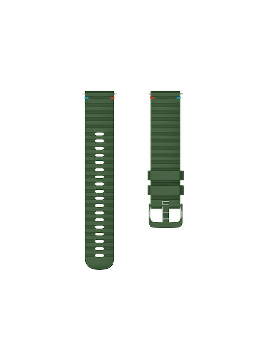 Garmin Venu 3s Silicone Embossed Wave Style 18mm Army Green