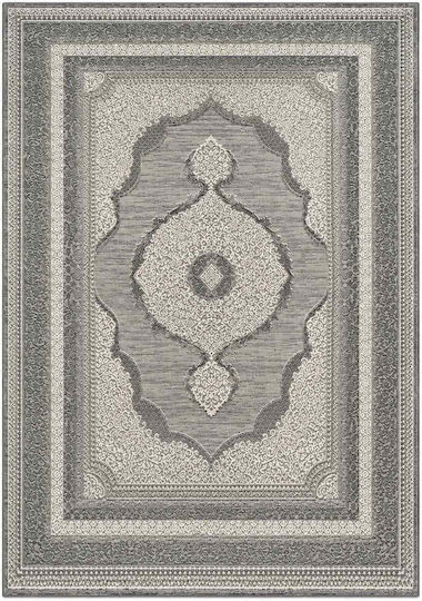 Rechteckiger Wohnzimmer Teppich Grau 133x170cm Emporio Collection