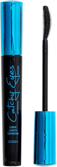 Gosh Catchy Eyes Mascara Waterproof 001 Black Mascara Αδιάβροχη Μαύρη 8ml