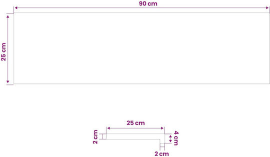 vidaXL Πατάκια Σκάλας 25cm 3446282 8τμχ