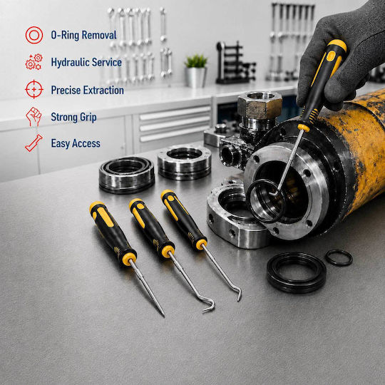 Set Unelte pentru Îndepărtarea Garniturii de Etanșare 4 Buc Gebo Tools