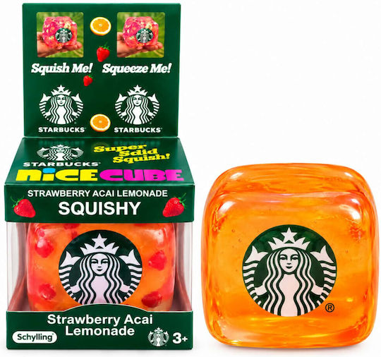 CUBE Starbucks Acai Lemonade Squishy Würfel Afoamendes Rotes