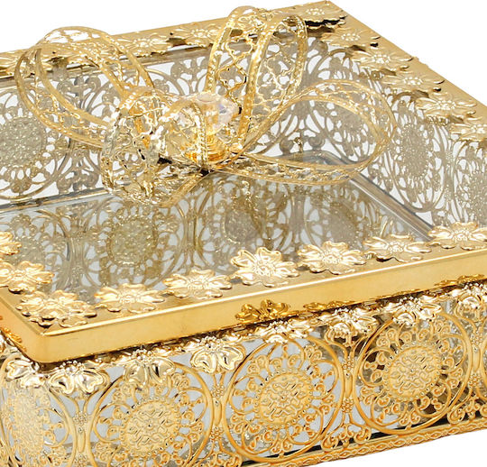 Keskor Декоративен Метален Диск с Огледало 23x23x11см