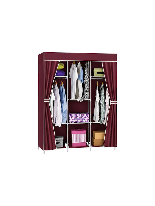 Dulap din material cu fermoar și rafturi 175x45x130cm Dulap din material cu fermoar și rafturi 175x45x130cm