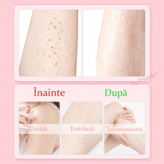 Set 4 Mănuși De Exfoliere A Corpului – Îndepărtează Celulele Moarte Impuritățile Piele Netedă Moale Ideal Pentru Duș Baie Reutilizabile Roz Pristyle