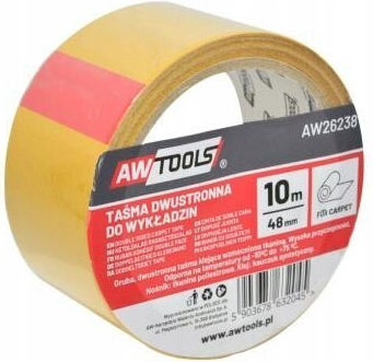 AWTools Double-Sided Adhesive Tape Yellow 10mx48mm 5903678632045