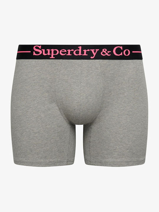 Ανδρικά Μποξεράκια Grey Marl/grey Marl/grey Marl 3Pack