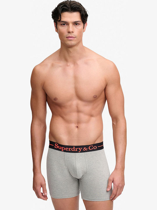 Ανδρικά Μποξεράκια Grey Marl/grey Marl/grey Marl 3Pack