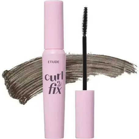 Waterproof Volumizing Curling Mascara Etude Curl Fix Shade 03 Gray Brown Capacity G 8