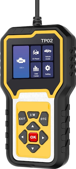 Techstar Tp02 Auto Diagnostic Tester Complete Obd2 System – Full Car Diagnosis Oil Reset Read Clear Dtc Live Data Information