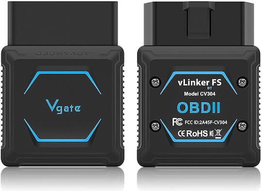 Vgate Vlinker Fs Bluetooth Obd2 – Professional Car Diagnostic Adapter Compatible Ios Android Windows Supports Forscan Ecu Programming Ms-can Protocols