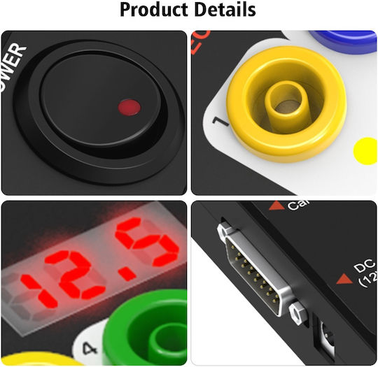 Godiag Gt100 Tester de Protocol OBD Ii Cutie Break Out Interfață de Conectare Ecu Monitorizare Tensiune Extensie de Diagnostic Alimentare Înlocuire Baterie
