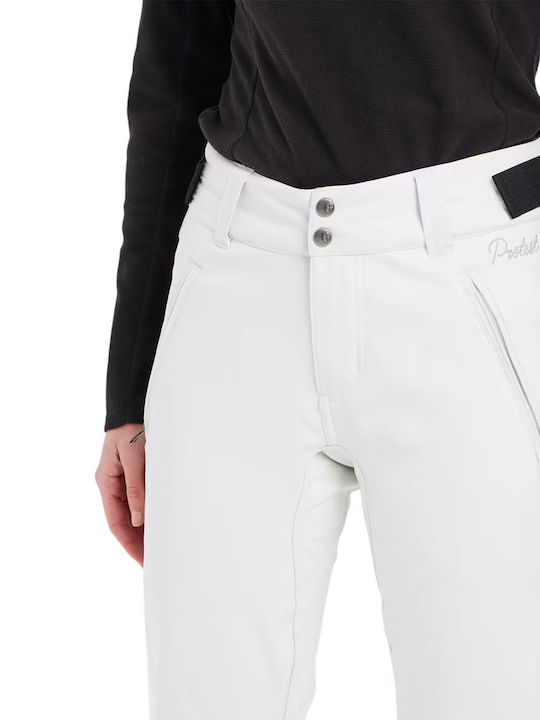 Protest Lole 4610000-401 Pantaloni de schi și snowboard pentru femei Soft Shell Albi