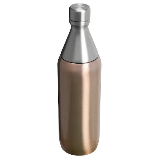 Stanley The All Day Slim Bottle Термос Бутилка От Неръждаема Стомана 600ml Бледо Златист Блясък