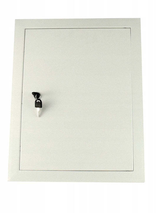 Ventika Țeavă De Șemineu Cutie Poștală Metalică În Culoare Albă 53.65x53.65cm