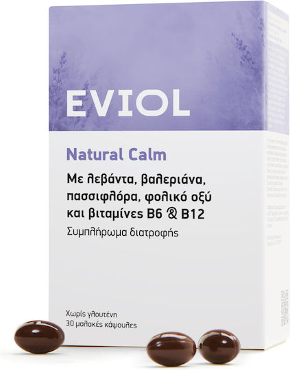 EVIOL Natural Calm Добавка за Стрес 30 меки капсули