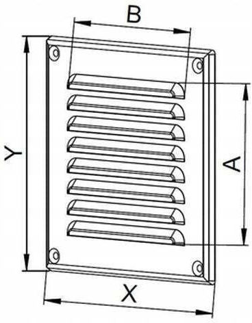 Awenta Lüftungsgitter 25x25cm Quadratisch mit Sieb