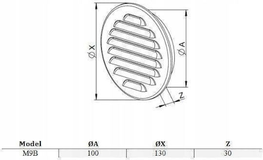 Awenta Vent Louver Round with Screen