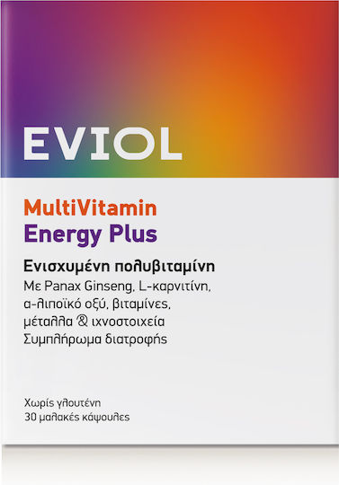 EVIOL MultiVitamin Energie Plus Multivitamine für Energie 30 Weiche Kapseln