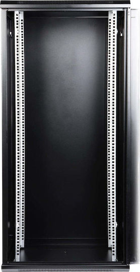 Delta Wall Mounted Rack Cabinet 27U Black EPRADO-R19-27U/450-BLUE