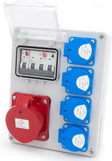 ELS Elektrotechnika Wall Mounted Waterproof Electrical Fuse Box P190xH240xW100mm