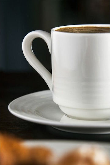 Rak Ceramics Rondo Espresso Cup Made Of White Porcelain 90ml