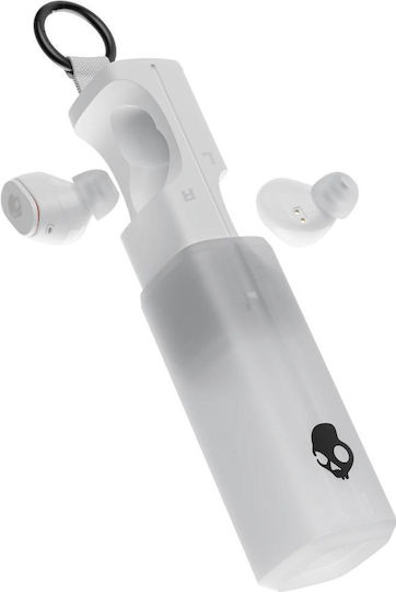Skullcandy Dime 360 In-ear Bluetooth Handsfree Ακουστικά με Αντοχή στον Ιδρώτα και Θήκη Φόρτισης Λευκά
