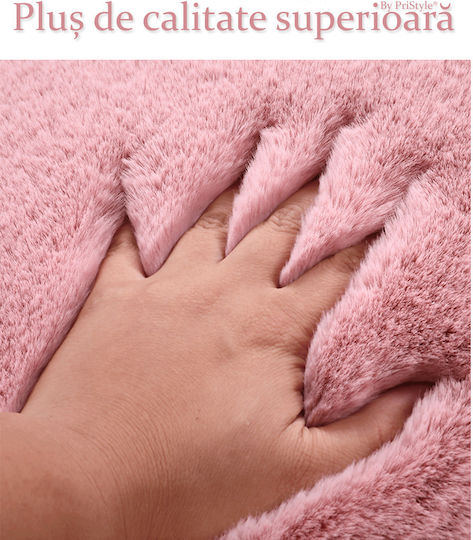 Perna Scaun Auto Confortabilă Material Pufos Aspect Blană Moale Nu Lasă Scame Păr Ideal Pentru Călătorii Lungi Persoane Petite 45x45 Cm Neagră Pristyle