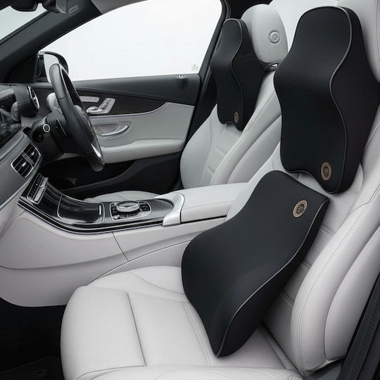 Premium Comfort Car Cushions Lumbar Cervical Support Compatible All Cars Removable Cover