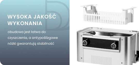 Activeshop Ултразвуков почистващ уред 6lt с цифров таймер