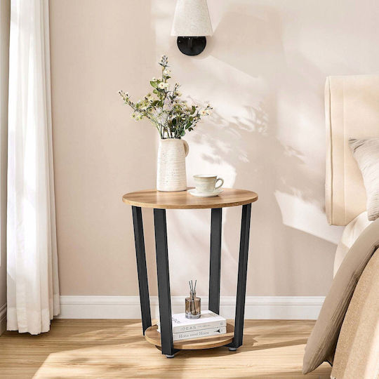 Leobert Sonoma Runder Esstisch Holz 80x80x75cm