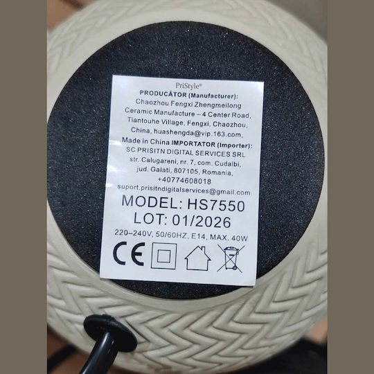 Lămpi de masă din material textil pentru dulie E14 Lămpi de masă din material textil pentru dulie E14