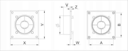 Awenta Square Vent Louver