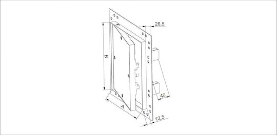 Awenta Вентилационна Решетка 22.5x30см Квадратна