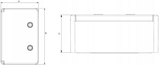 ELS Elektrotechnika Wall Mounted Cabinet Fuse Box Waterproof H700xW500xD260mm